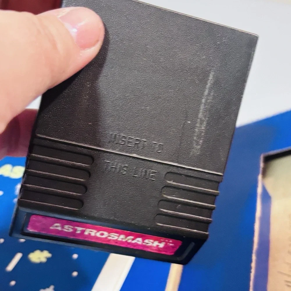 Astrosmash Intellivision 1981 Video Game In Box Cartridge Instructions Overlays